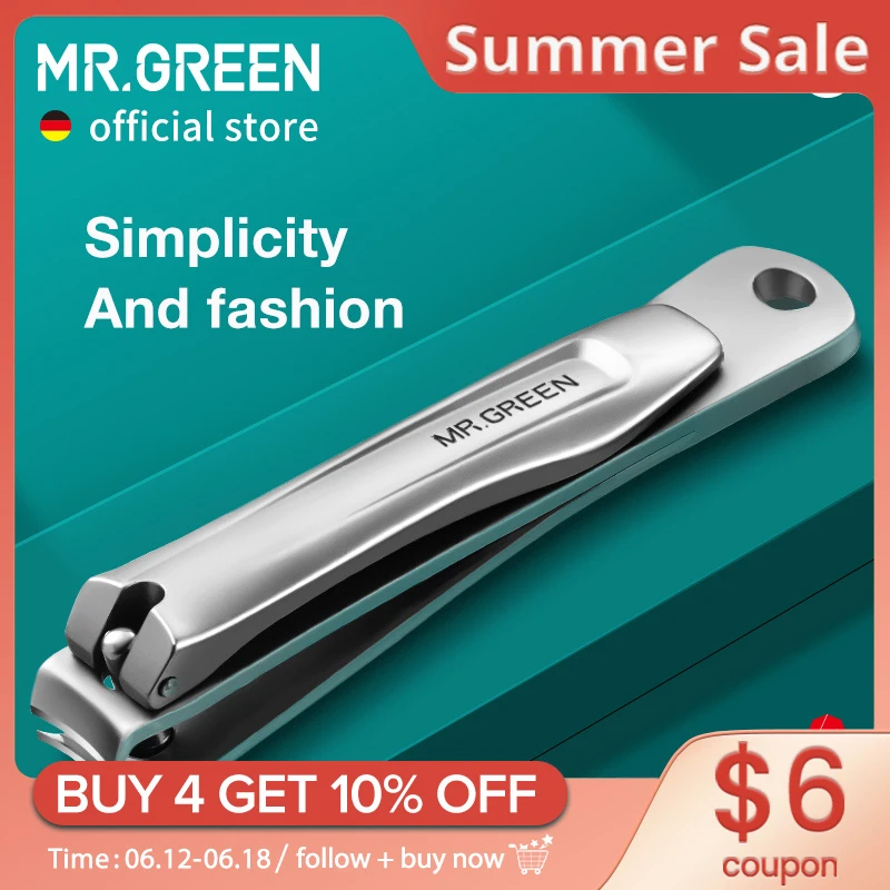 Mr.green Nail Clippers Simplicity And Fashion Fingernail Clippers Nail Cutter Stainless Steel