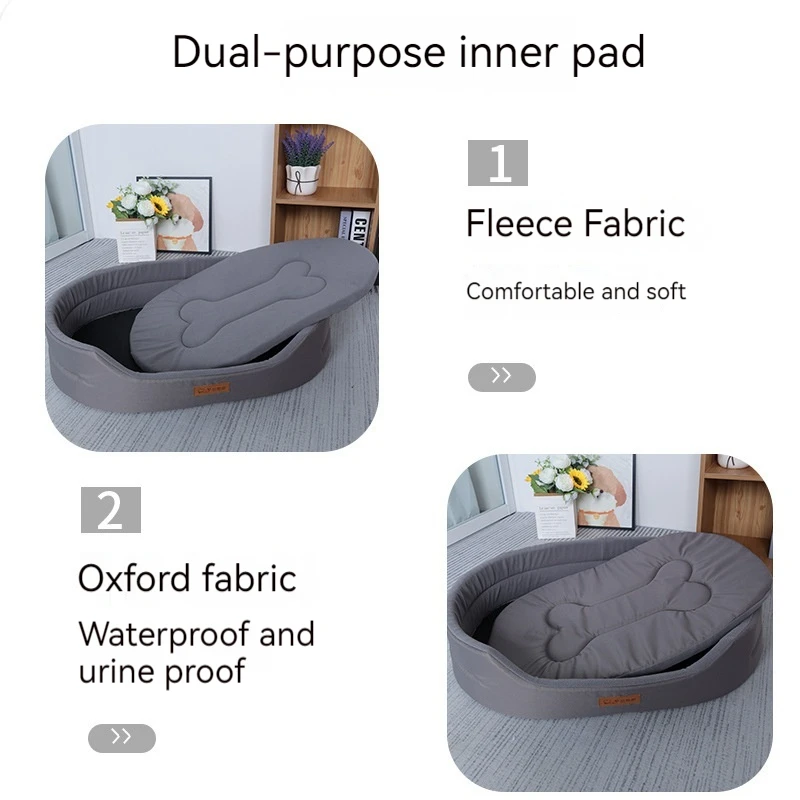 Pet Bed Pet Mattress Pet Bed Mat Pet Dog Cushion Dog Kennel Mat Oxford Cloth Dog Bed Mat Moisture-Proof