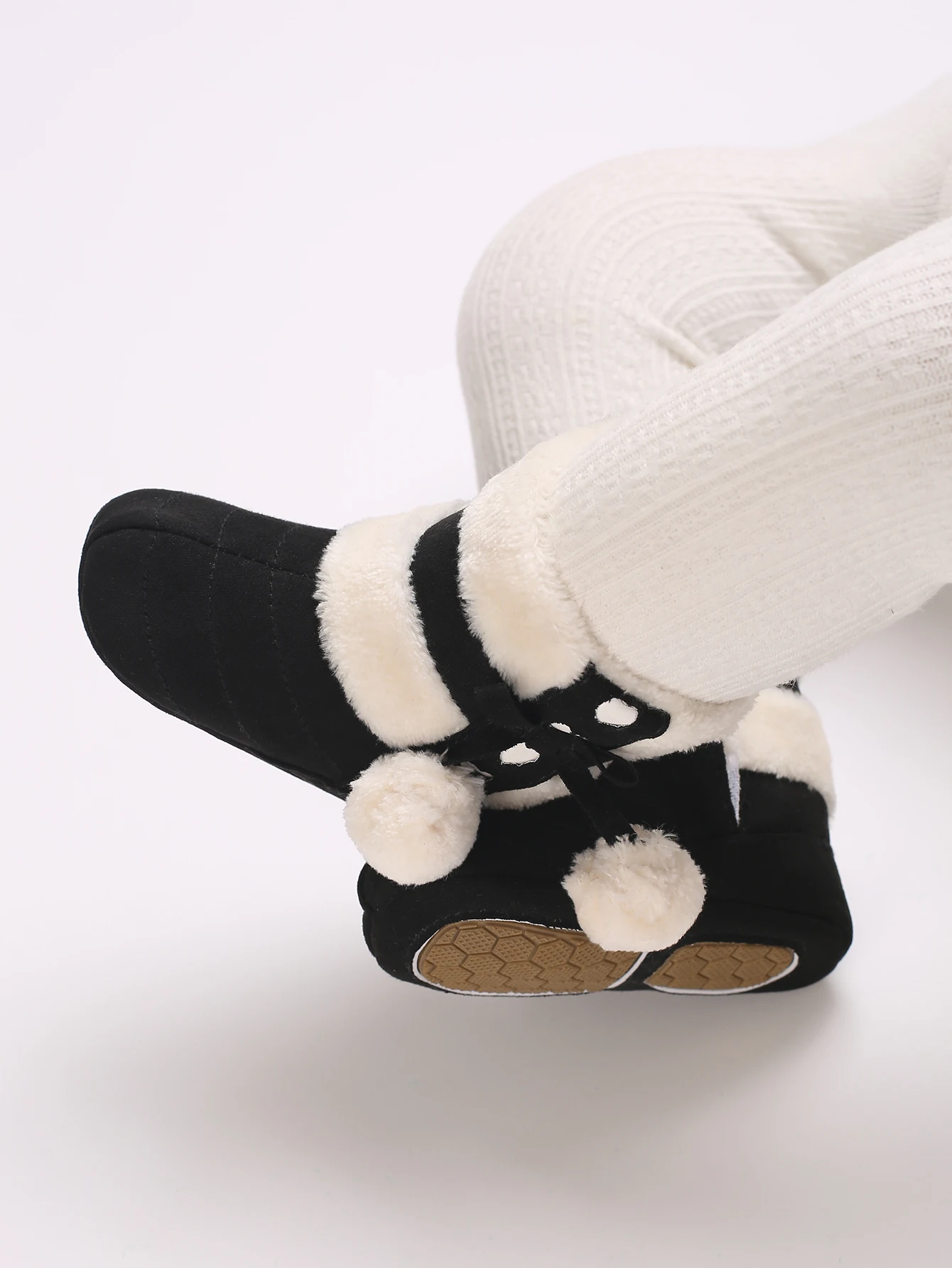 0–18 Monate Baby-Winterstiefel – Plüsch-Schneestiefel mit süßer Schleife | Warmer erster Schritt – Detail 11
