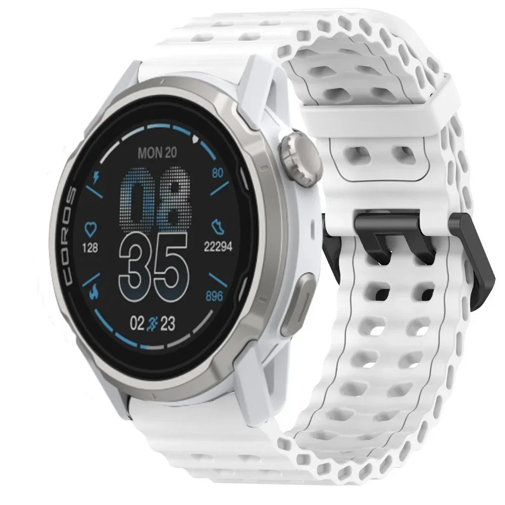 22mm Breathable Silicone Sport Strap in Ocean Blue