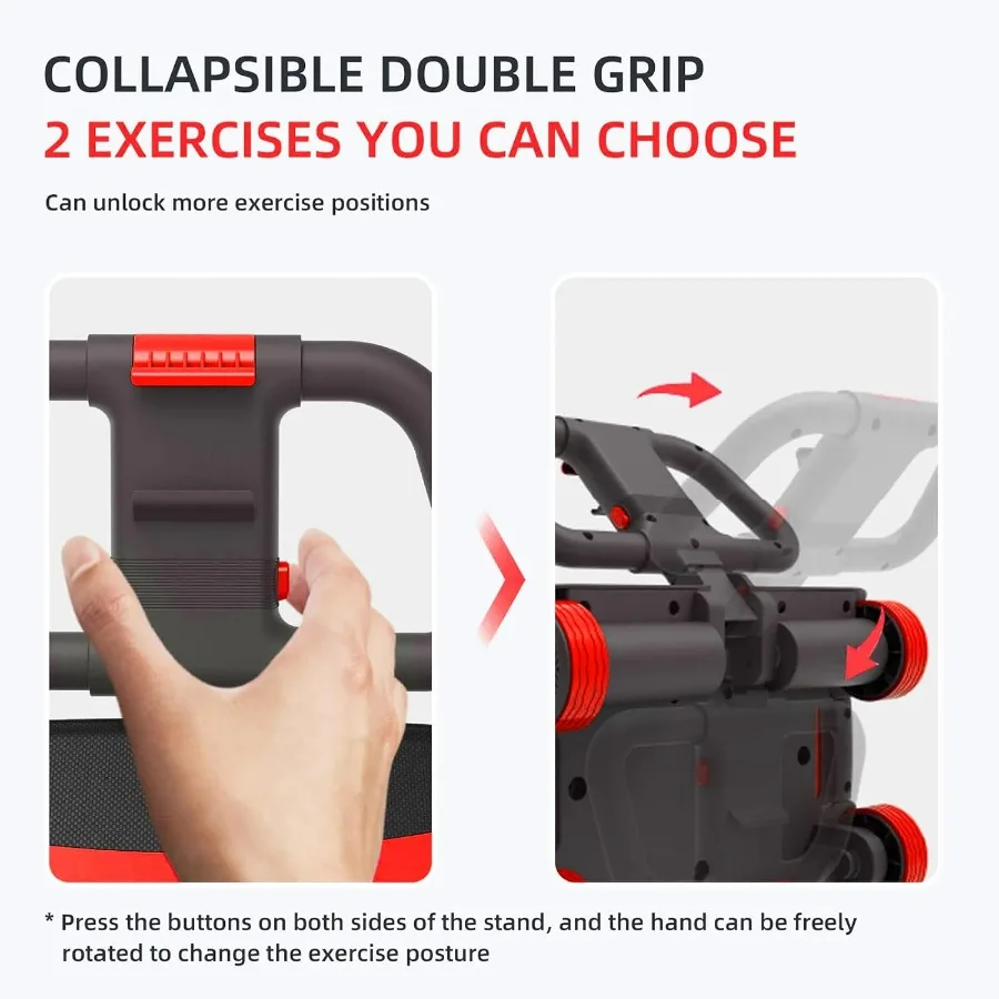 2025 AB Roller Wheel - 4 wheel elbow support abdominal wheel automatic rebound abdominal fat burning weight loss core training e