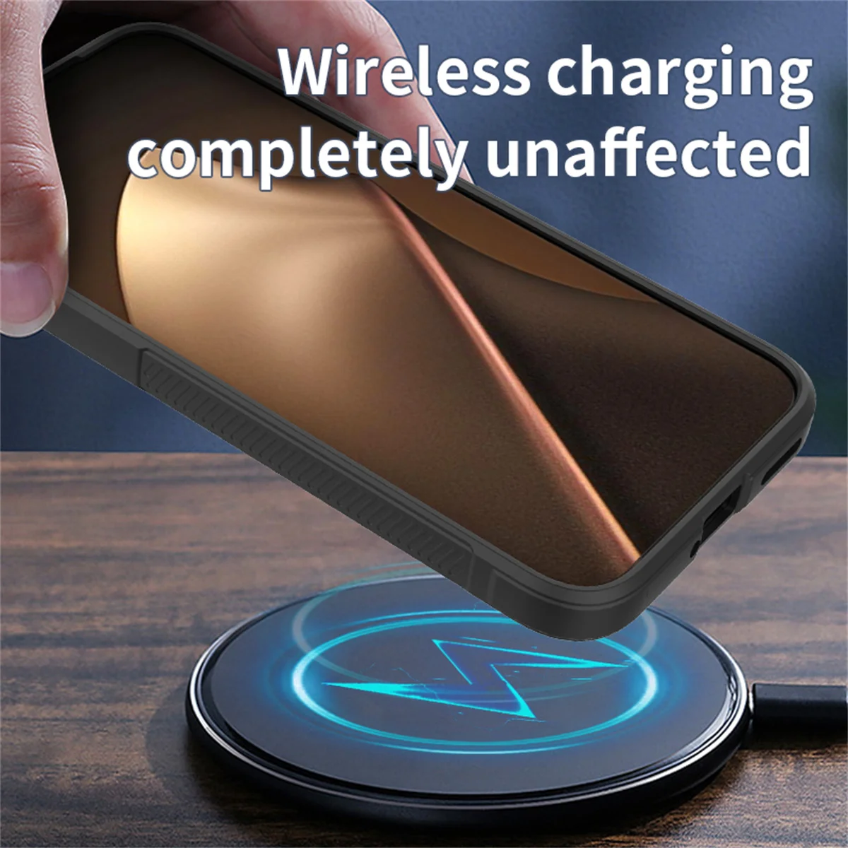 Liquid Silicone Anti-Fall Shockproof Phone Case with Soft Protective Back Cover