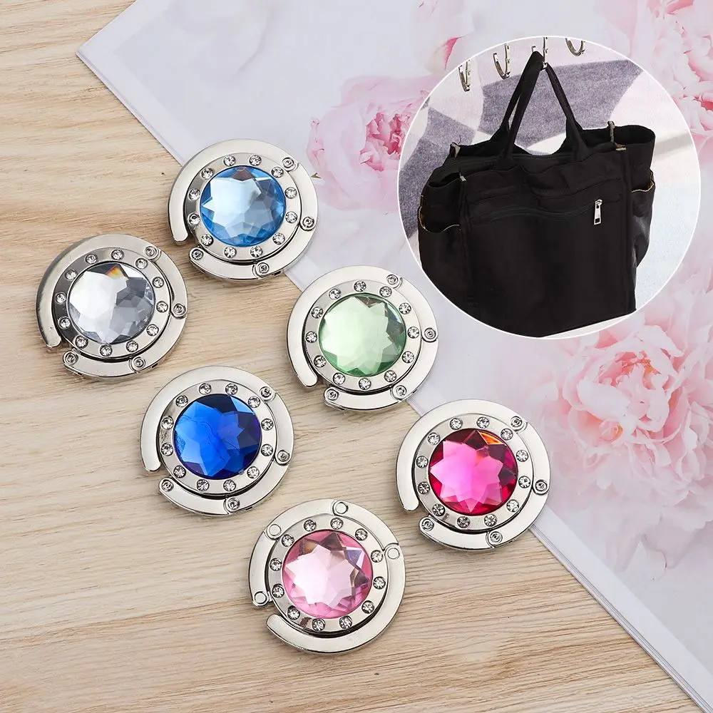 

Portable Metal Desk Hooks Table Hanger Purse Hook Folding Bag Holder Handbag Hanger