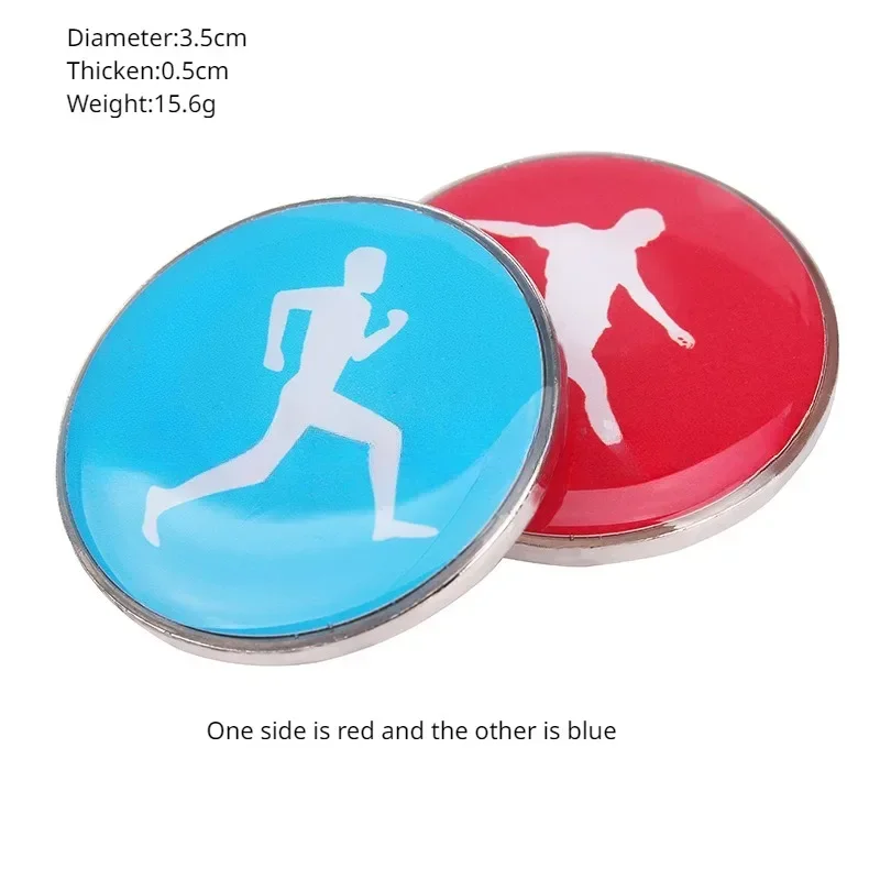 Sports Football Pattern Pick Edge Referee Side Toss Coin Football Whistle Loudly Fair Play Match Referee Tennis Soccer Match 1Pc