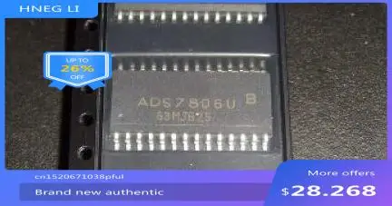 100% NEW Free shipping 5PCS/LOT ADS7806U ADS7806 SOP28 MODULE new Free Shipping
