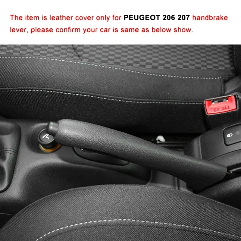 Car Gear Lever Knob Handbrake Protective Cover Handbrake Handle Cover For Peugeot 206 207