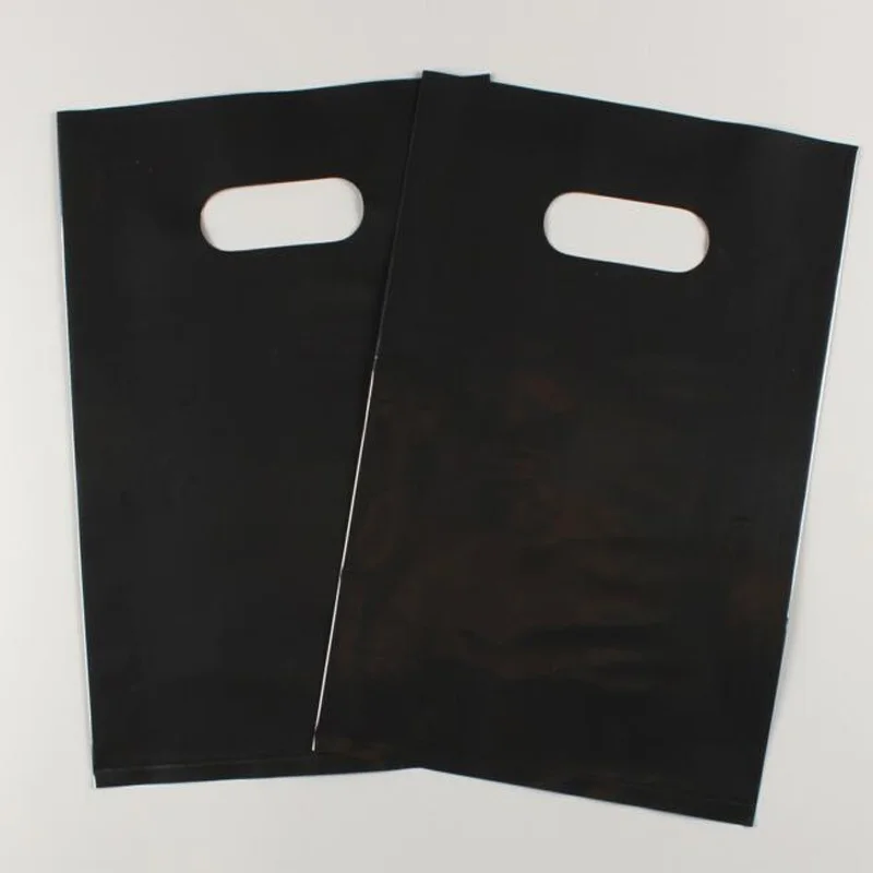 10/20PCS Shopping Plastic Bags Reusable Flat Tote Bag Gift Bag Custom Printing Logo Corporate Event Promotional Packaging Bags