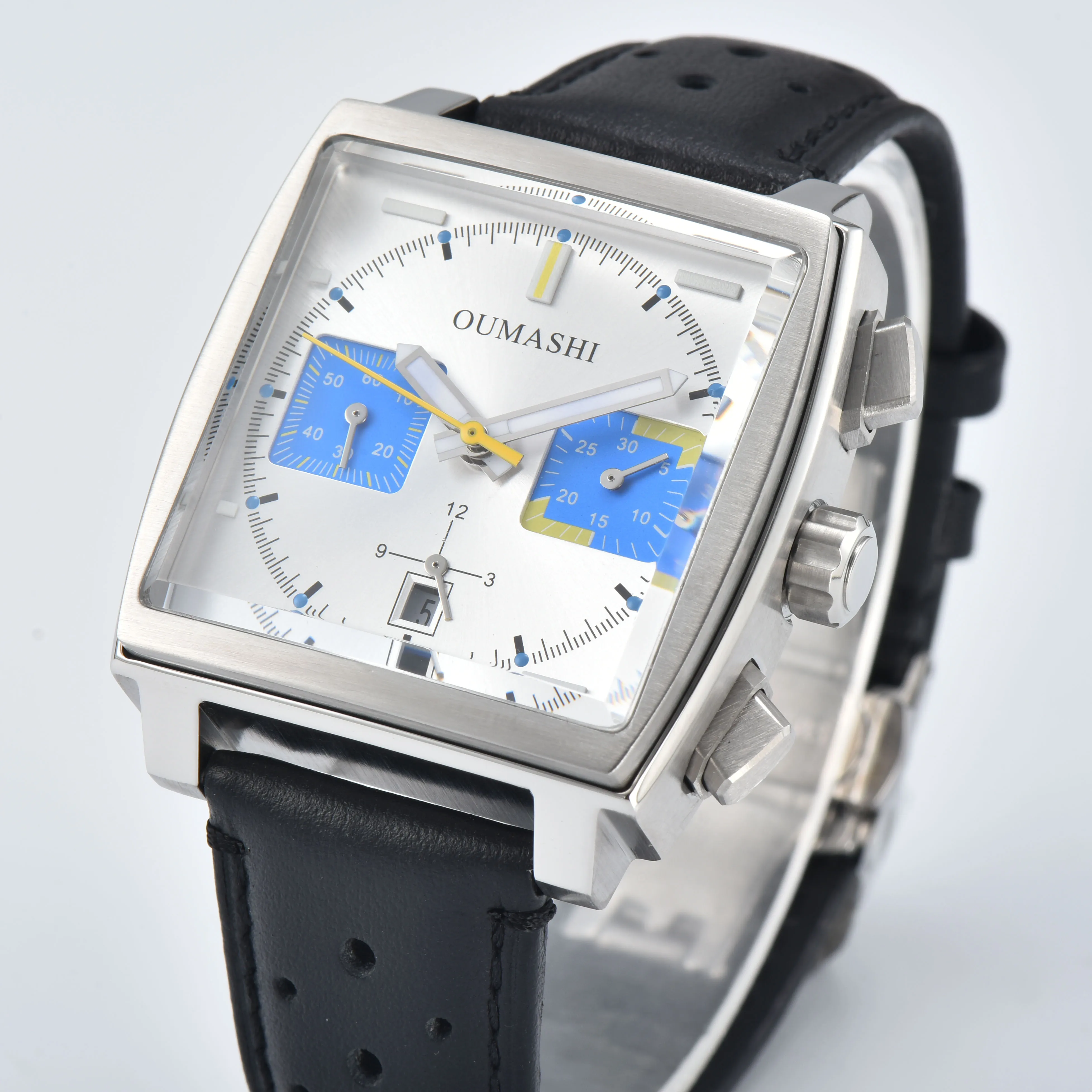 Oumashi 7750 Diving Watches ETA Automatic Multifunction Chronograph Movement Stainless Steel Waterproof Men's Wristwatches