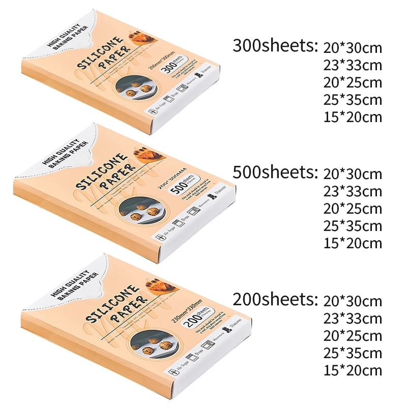 

AT35 Waterproof Food Grade BBQ Paper Bakery Oil Resistant High Temperature Baking Silicone Oil Paper