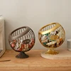 Espresso Capsule Holder Container Counter Coffee Pod Holder Snack Fruit Organizer Kitchen Replacement Parts Gold 2