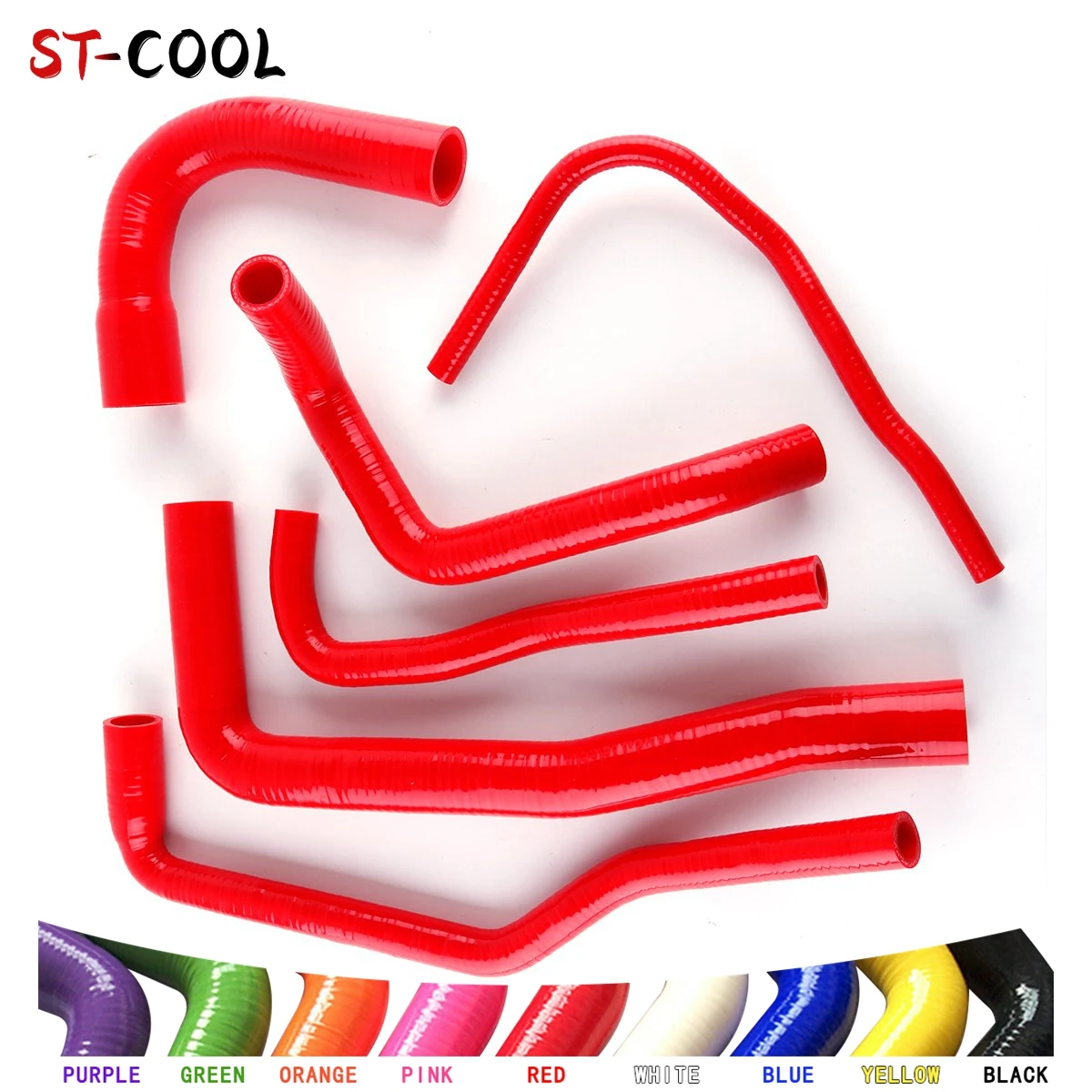 

For 1991-1998 SAAB 9000 Silicone Hose Aero B204 B234 2.0 2.3 1992 1993 1994 1995 1996 1997 Heater Coolant Pipes Tube Kit 6Pcs