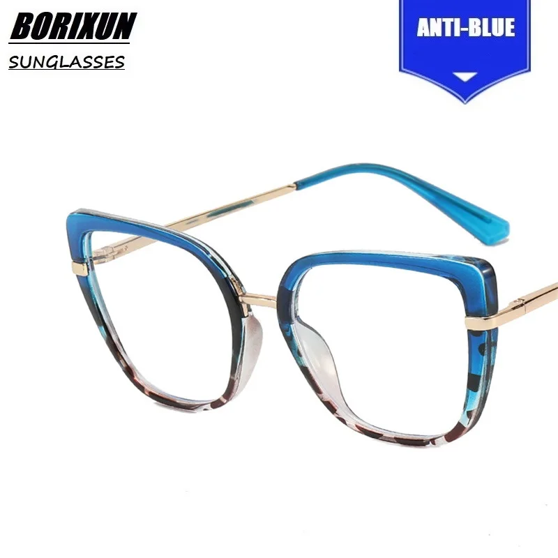Anti Blue Light Blocking Women's Cateye Glasses Frame Fashion TR90