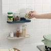 Bathroom Shelf Toilet Shelf Free Punch Shampoo Shower Shelf Seasoning Bottle Bracket Kitchen Bathroom Accessories Closet shelves 5