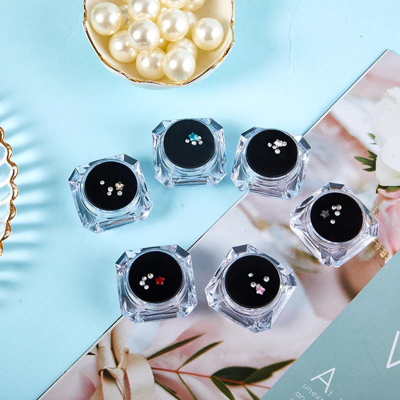 다이아몬드 버 치과 재료 치아 미백 틀니, 아크릴 치아 크리스탈 장식, 구강 위생 치아 장식, 상자당 5 개