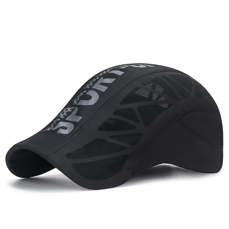 Sports sun hats baseball caps golf caps beret hats quick drying professional cycling cap mesh breathable golf hat outdoor sports hats men summer running fishing berets visors