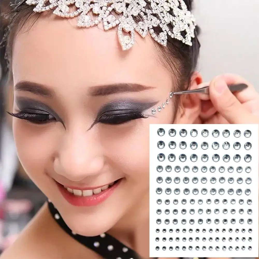 Crystal Eyes Sticker Eyes Makeup Eyeshadow Jewelry Eyeliner Makeup Diamond Temporary Tattoo Stickers