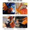 WYNN'S 1 Pair Leather Work Gloves Cowhide Working Glove Stick Welder Heat Fire Resistant Mitts for Welding Cutting Hand Tools 5