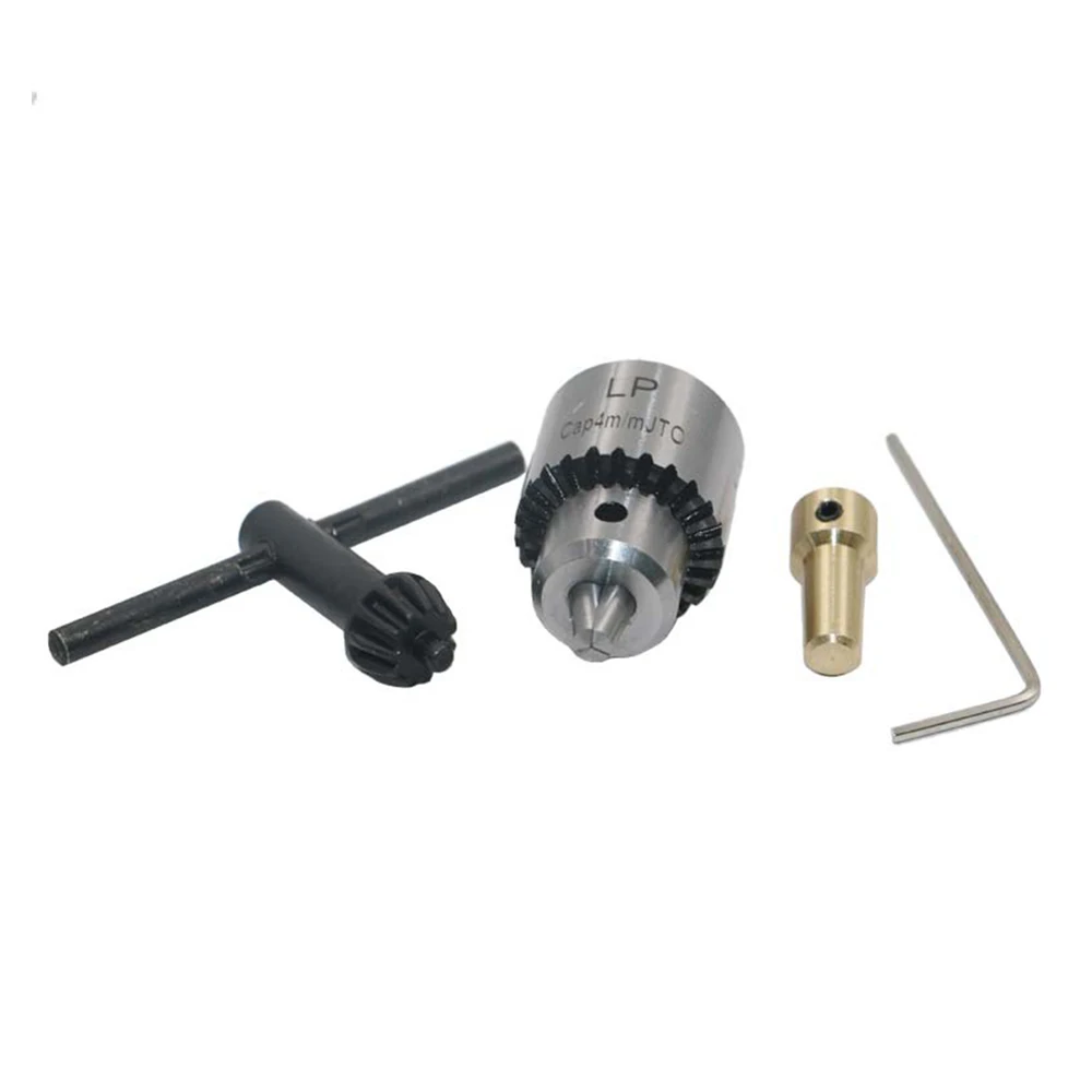 Portabrocas eléctrico con rango de sujeción de 0,3-4mm, Portabrocas de cambio rápido montado cónico, sin llave, eje de 3,17/4/5/6/8mm para Micro taladro de Motor