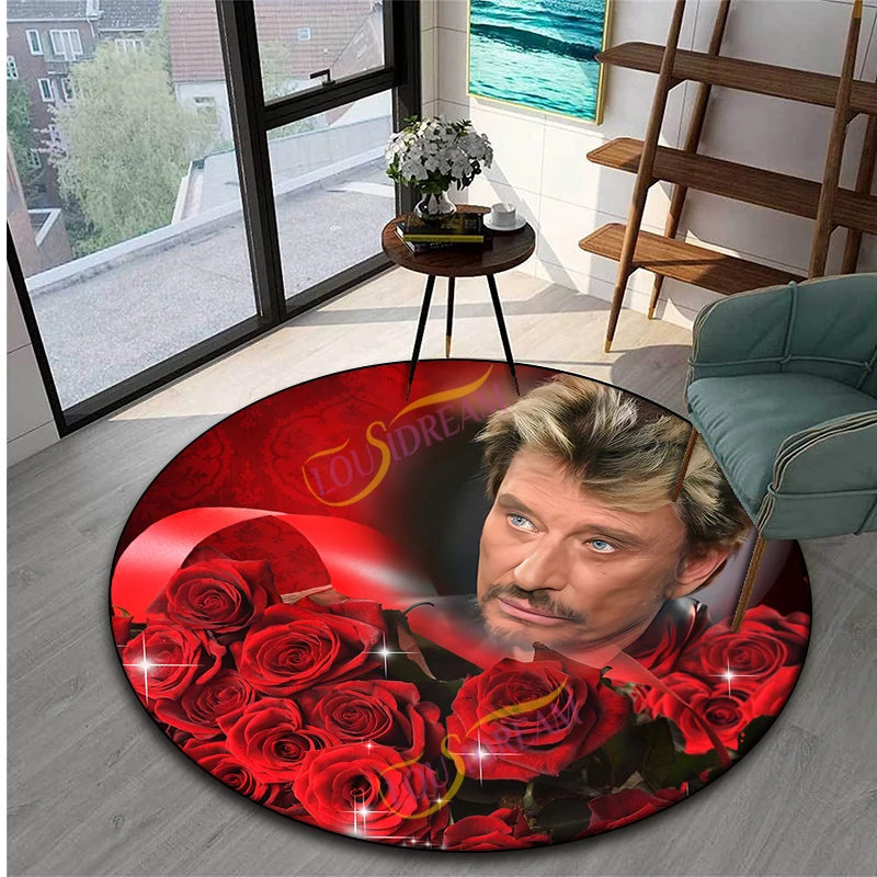 Johnny Hallyday enthusiast DIY printed Home area decoration Music rug Suitable for bedroom kitchen bathroom doormat carpet