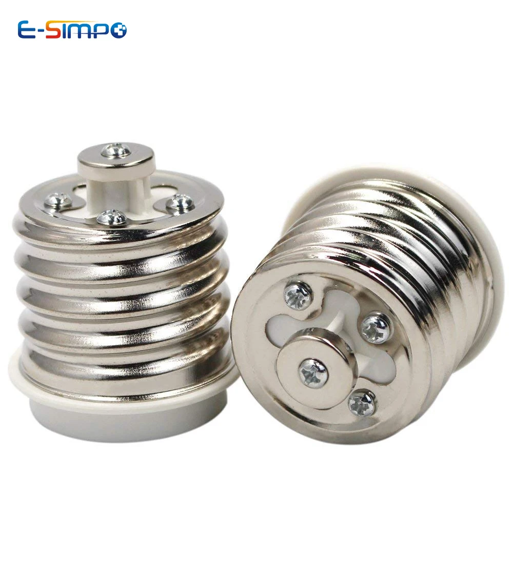 E27 To E40 E40 TO E27 Porcelain High Temperature Resistant Plastic Lampholder LED CFL Halogen Light Socket Bulb Base Adapter