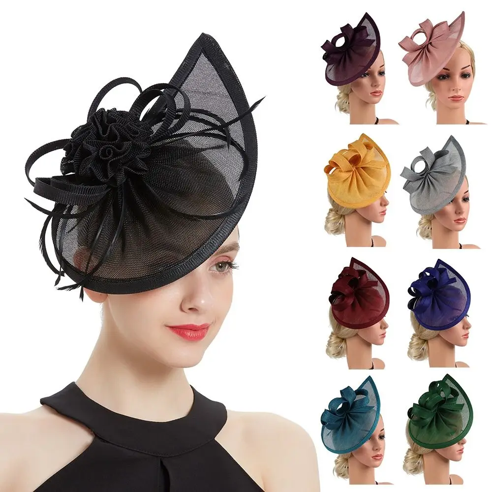

Vintage Hat Wedding Fascinator Headband Tea Party Flower Headband Hat Hair Accessories