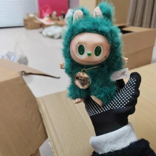 て*く様 labubu 限定デザイン　グリーンキーホルダー15cm Amazon.com: Plush Toy Labubu Keychain, Cute Green Labubu