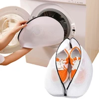 Mesh Laundry Bag Washing Machine Wash Shoes Bag with Zips Deformation Proof Shoe Storage Bags Protective Clothes Organizer Bags 1