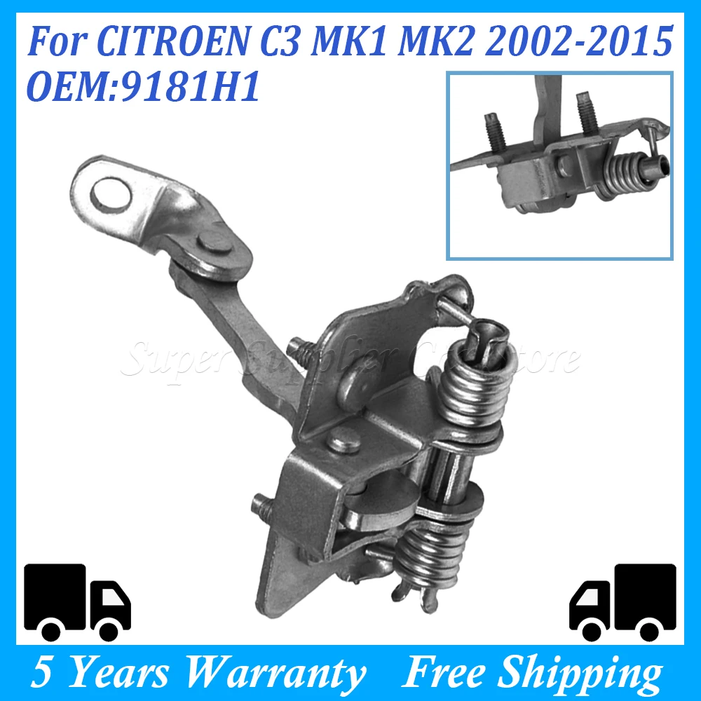 Butée De Porte Charnière Gauche/Droite Pour Citroën C3 MK1 MK2 2002-2015 - Pièce Remplacement 9181H1 - Métal Haute Résistance