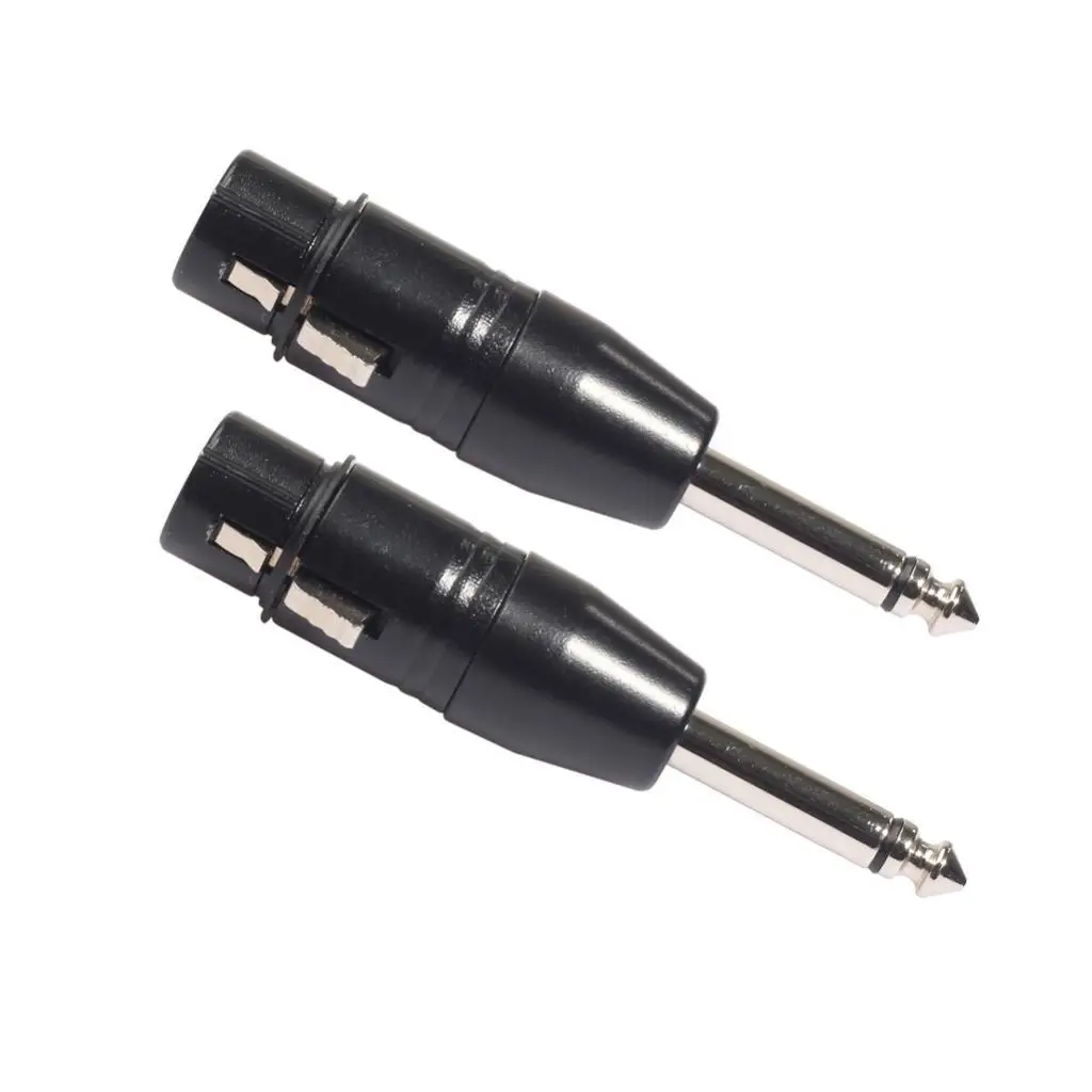 1 PC XLR Female to 1/4" TRS Mono Male Cable Adapter-XLR-F to 6.35mm