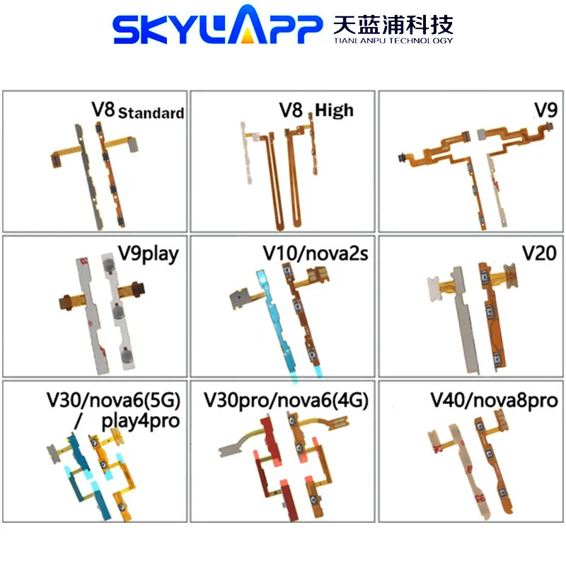 

Switch Flat Cable For Huawei Honor V8 V9 Play V10 V20 V30 Pro V40 Nova 6 8 Pro 2S 5G Power / Volume ON/OFF Buttons Flex Ribbon