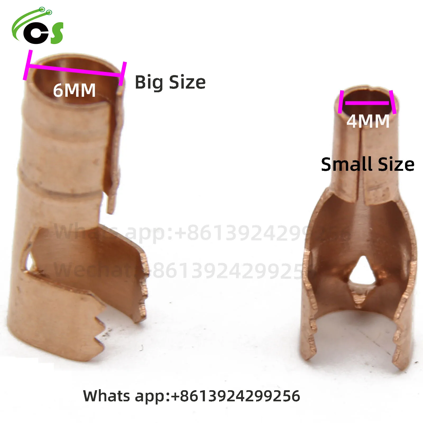 Connectors for Ignition Electrodes and Ignition Transformer Copper Connector 100PCS