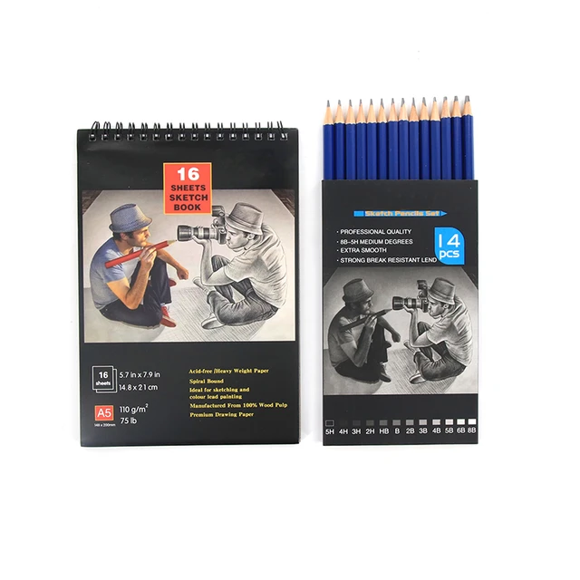 Professional 70Pcs Set Artist Sketching Drawing Pencil Charcoal Graphite  Stick Accessories Complete Graphing Art Kit +