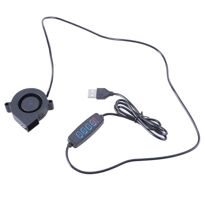 Cooling Fan 50x50x15mm USB Blowered 5V 5015 Brushless Variable Speed Controller For PC 3D Printer