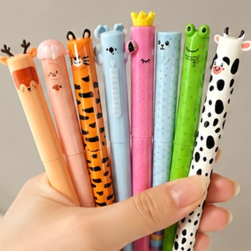 Colorful Cartoon Animal Erasable Pen Set