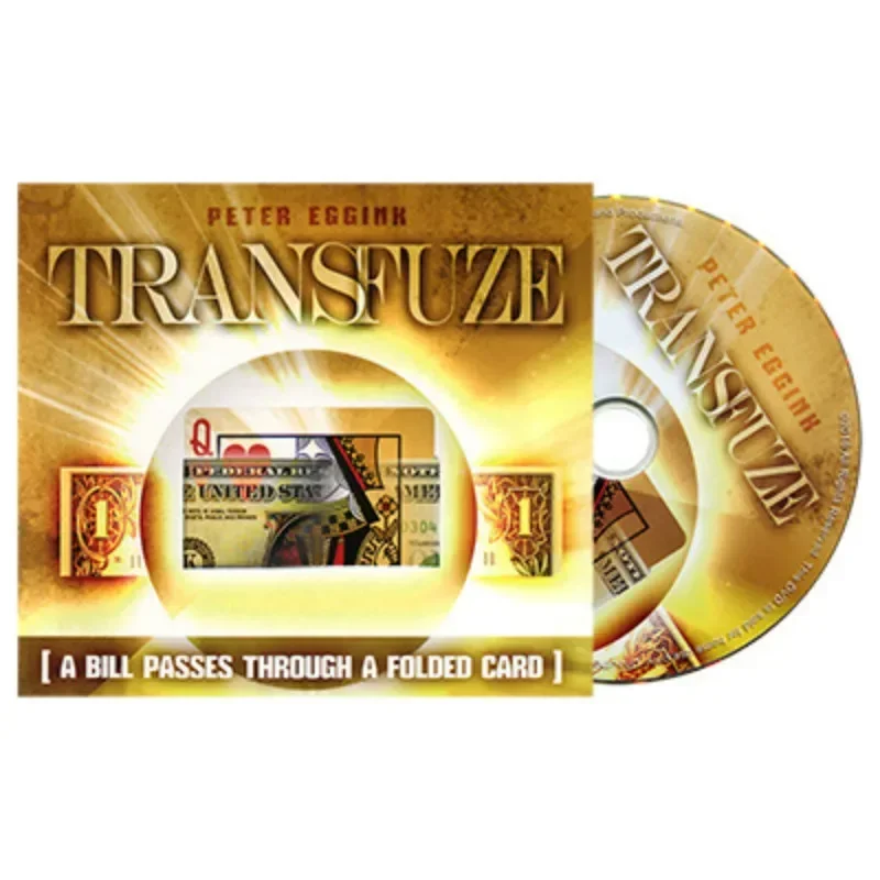 

TRANSFUZE By Peter Eggink Card Magic Tricks Close-Up Stage Parlor Street Card Bill Magic Tricks Illusions Mentalism