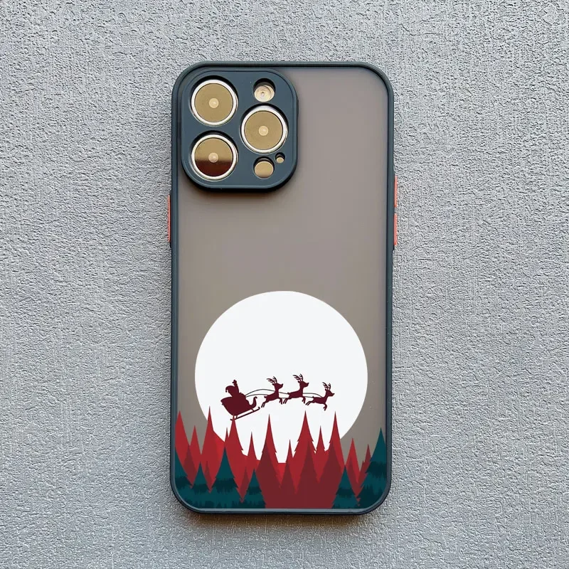 Festive Winter Snow Scene Shockproof Phone Case - Durable Hard Cover s