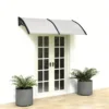 80"x 40" Outdoor Front Door Window Awning Patio Canopy Rain Cover UV Protected Eaves RT 1
