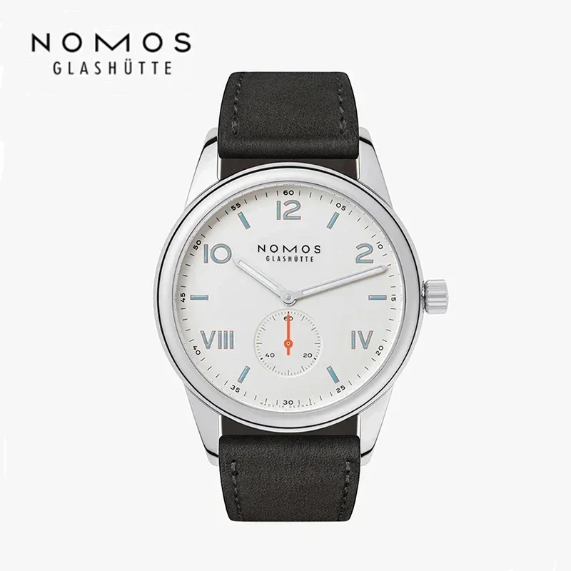 Nomos L'Ultima Serie Di Club White Font Orologio Meccanico Automatico Gabbiano St1701 Movimento Cinturino In Pelle Trend Orologio Da Uomo 26