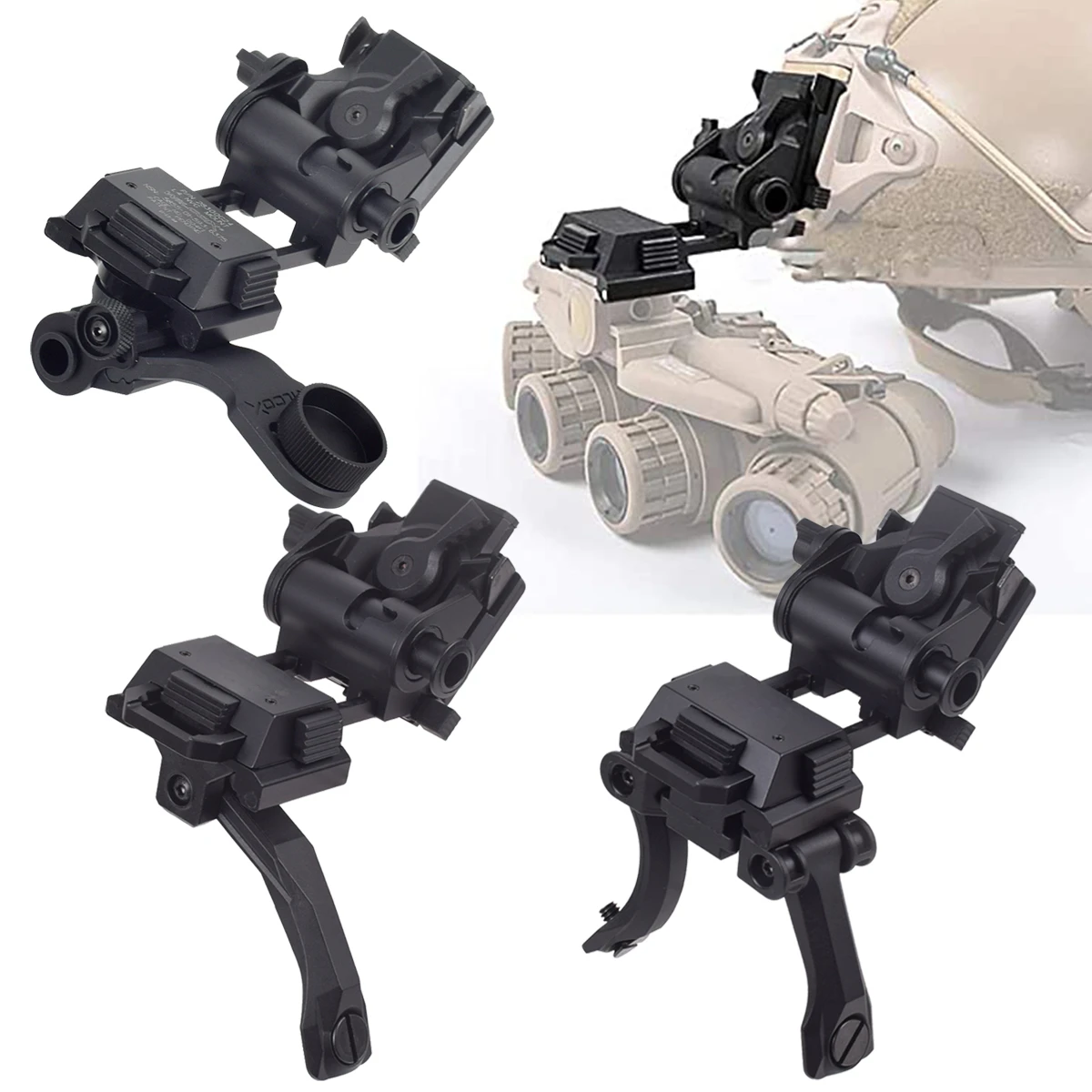 

Tactical L4 G24 L4G24 Wilcox NVG Mount Bracket Holder With J Arm For PVS15 PVS18 Goggle Night Vision Fast OPS Helmet Parts