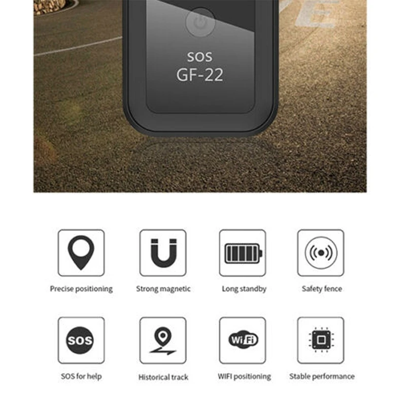 Gf22 Magnetic GSM Micro-Type Gps Location Tracker dispositivo di localizzazione e posizionamento in tempo reale adatto per auto