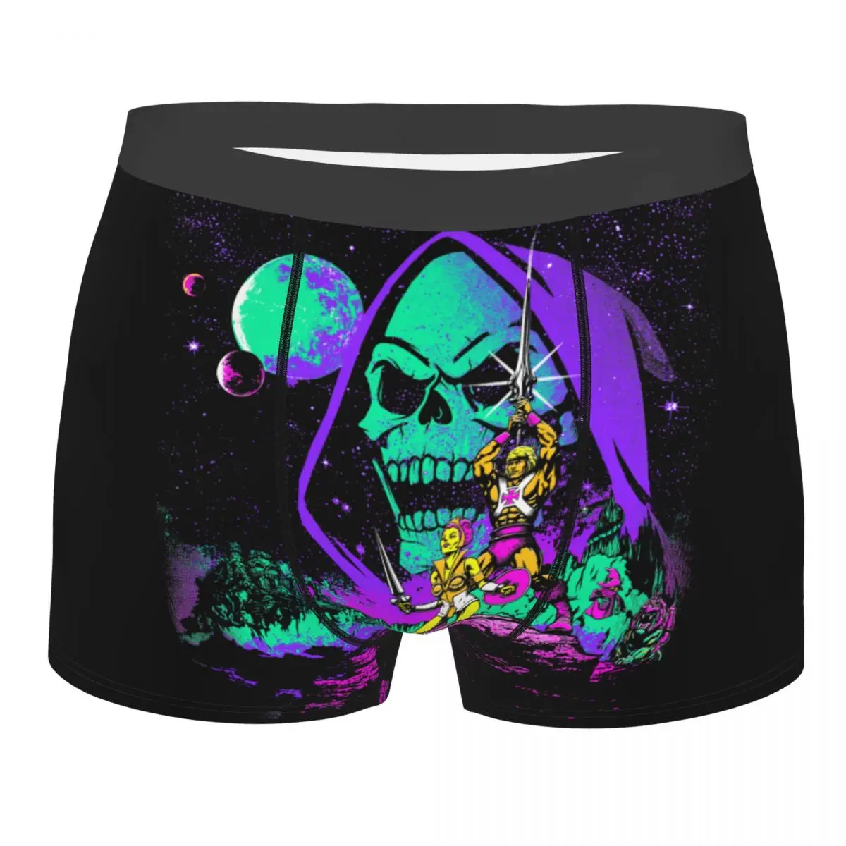 

He-Man Masters Of The Universe Underwear Men Sexy Print Skeletor She-Ra Beast Boxer Briefs Shorts Panties Soft Underpants