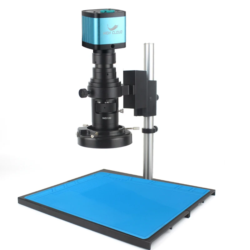 48Mp 4K Hdmi Usb Microscope Camera Wd100 200X C-Mount Lens Microscopio Digitale Elettronico Industriale Per Saldatura Di Riparazione Del Telefono