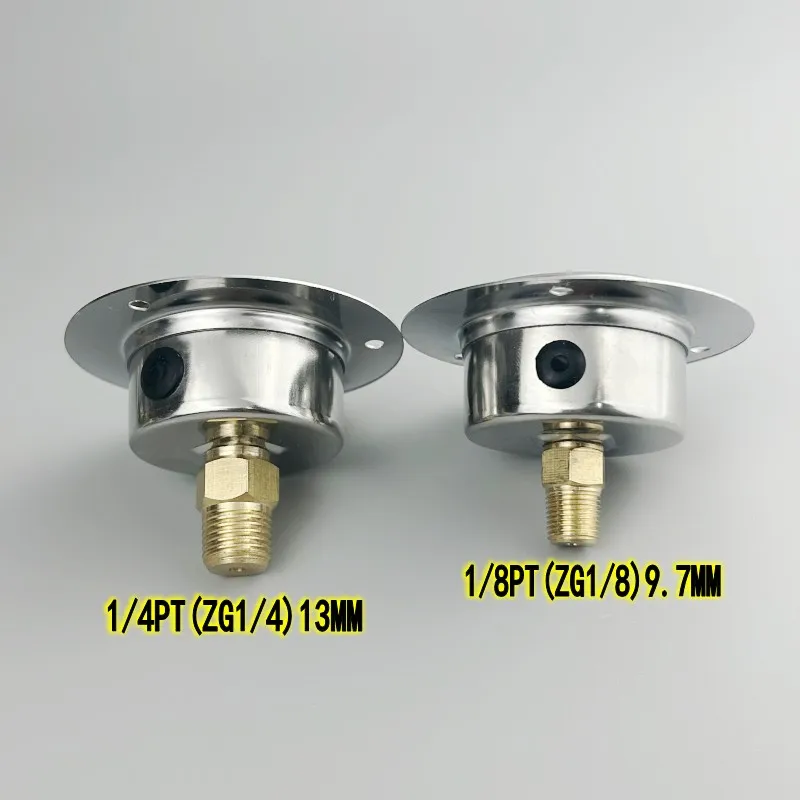 YN-40ZT 1/8PT 0-10KG 축형 벨트 엣지 충격 방지 압력 게이지, 진공 게이지 충격 방지 오일 압력 게이지 유압 게이지