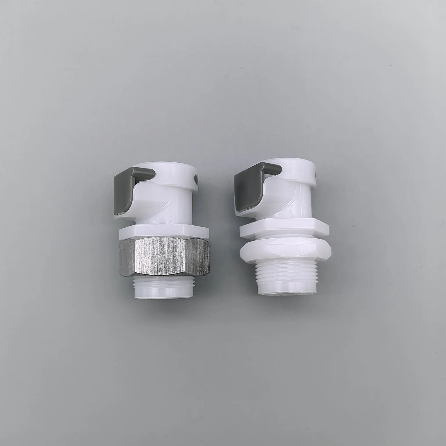 Plastic large diameter female connector Plastic push button CPC quick disconnect insert with shut-off valve