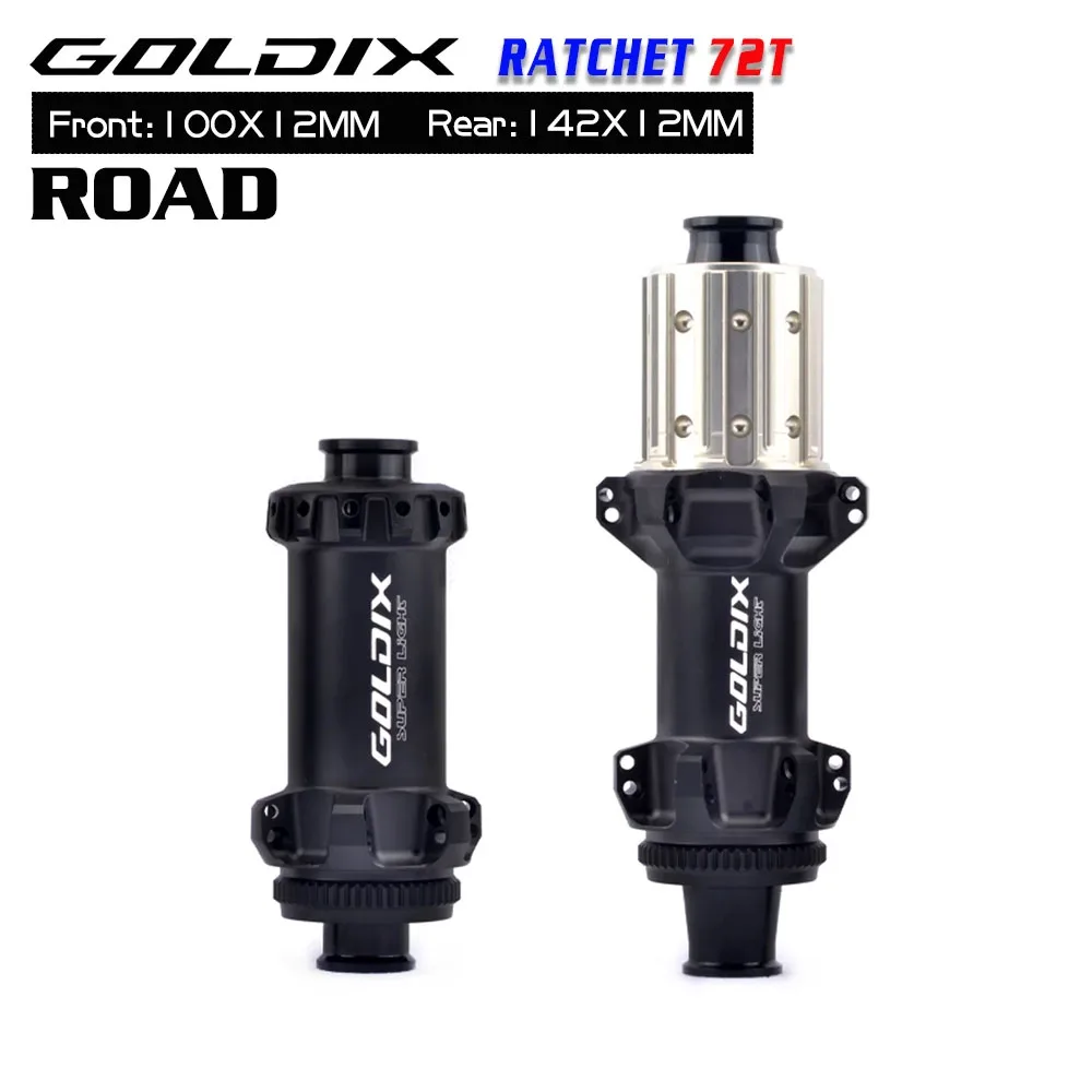 Goldix R160 Super Light Road Hub Center Lock Disc Straight Pull 24H Ratchet 72T Xd Class Bike Hub Per Shimano 11 12 Velocità