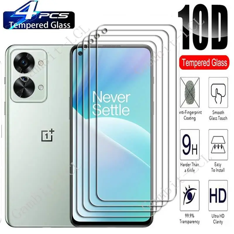 

Защитное закаленное стекло для OnePlus Nord 2T 6,43 дюйма, 4 шт.