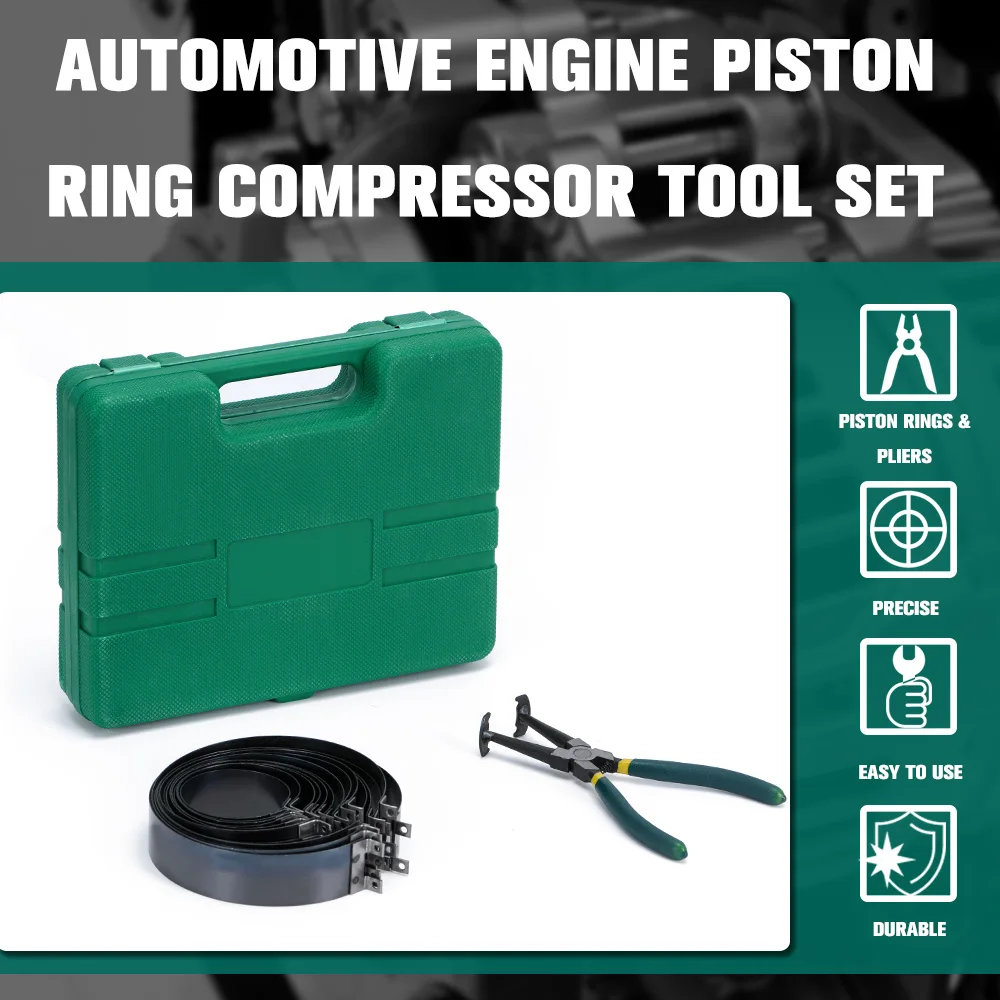 Piston Ring Compressor Cylinder Diameter 100-135mm Installation Tool for  SCANIA VOLVO CAT SINO WEICHAI HINO Renault Isuzu