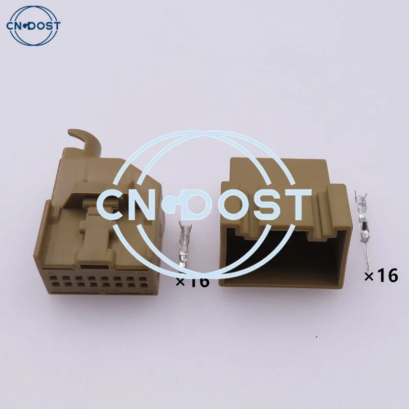 

1 Set 16 Way 8E0 972 416 A Automobile Reversing Radar Cable Plug Parking Module Connector 8E0972416A For Audi VW