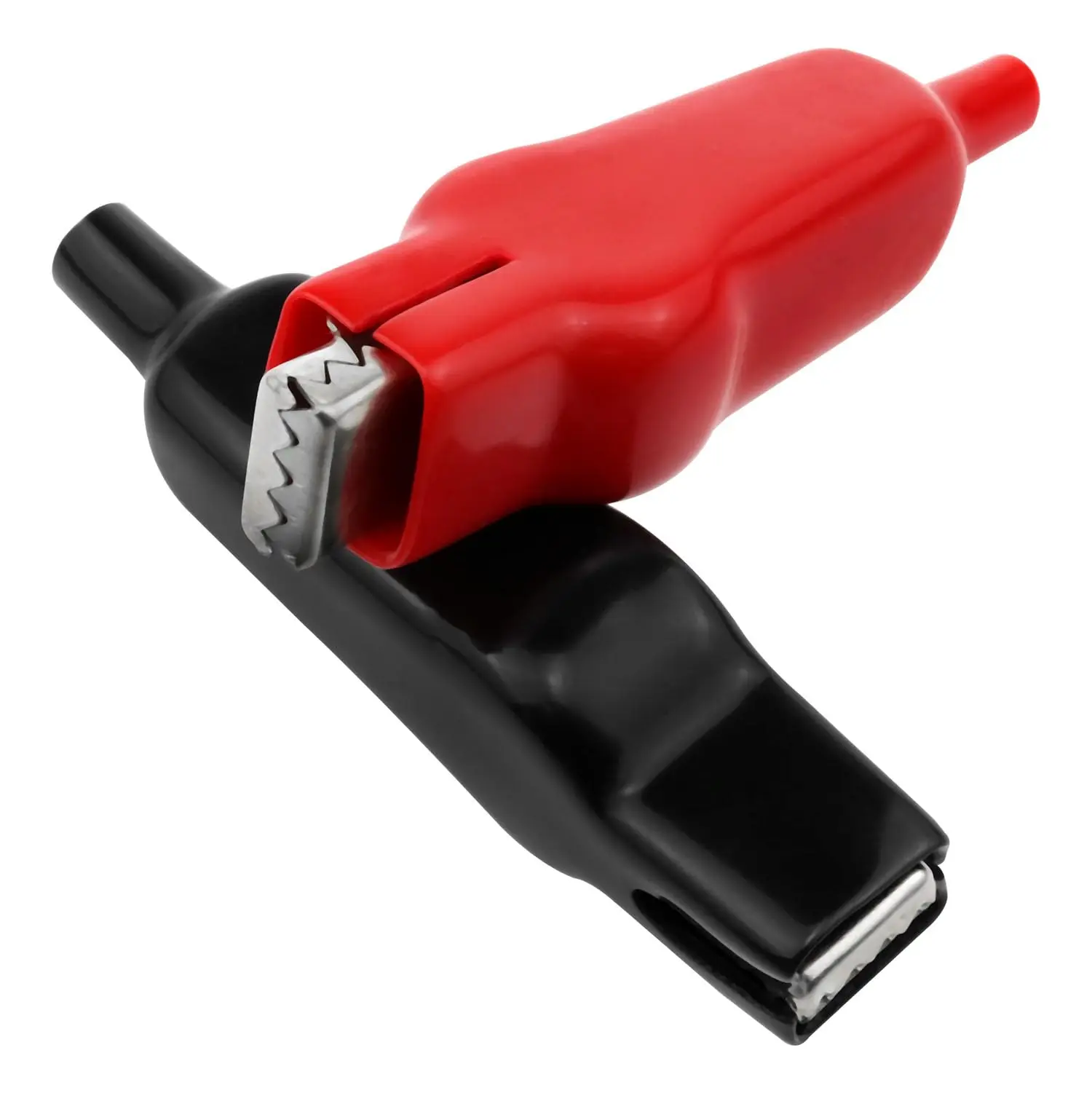 2pcs 20A insulated spring loaded crocodile clip heavy-duty crocodile clip truck batteries electrical testing alligator clips