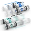 3.7V 220mAh Cartoon Electric Car Toys Anti Crash 4WD Pocket Vehicle Model 25min Working Time Deformation Design for Kid Child 4